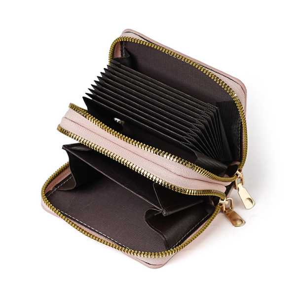 Fashionable Classic Pebbled Coin Purse Short Accordion Bag