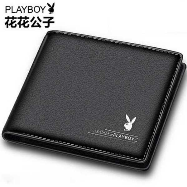 Playboy Wallet Men's Wallet genuine goods Short Wallet Thin(Wallet)
