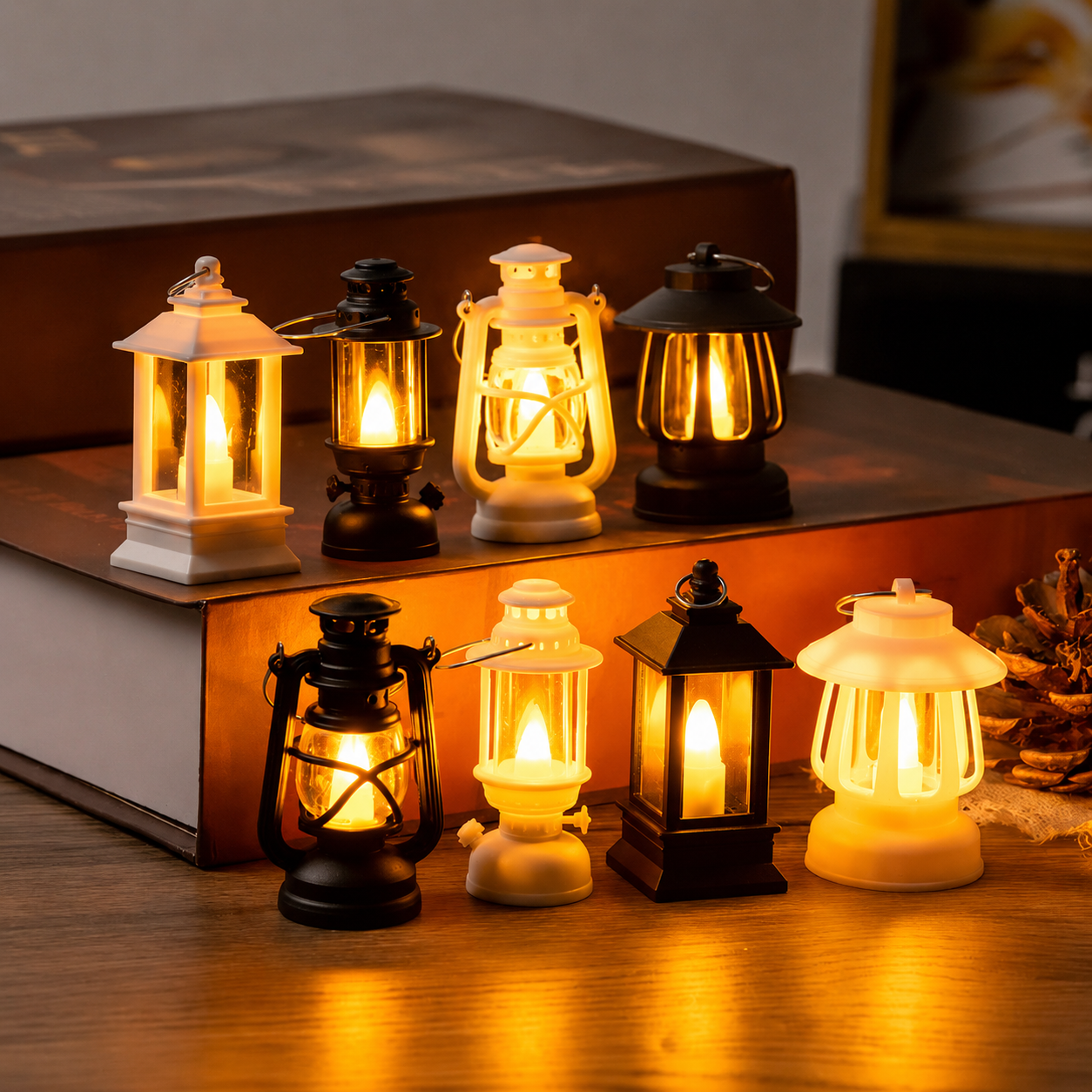 Mini Miniature Pony Lantern Led Digital Candle Light