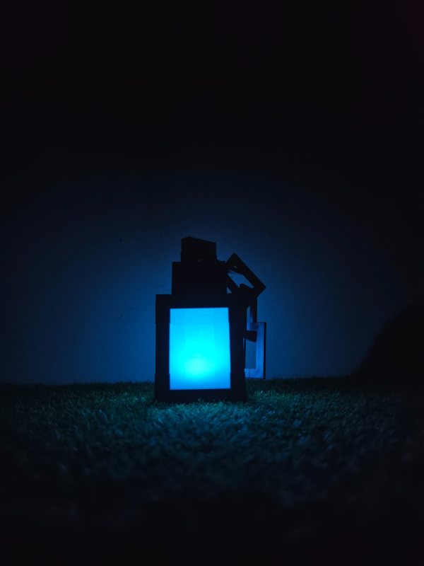 Minecraft-Inspired 16-Color RGB LED Torch Lantern with Remote Control